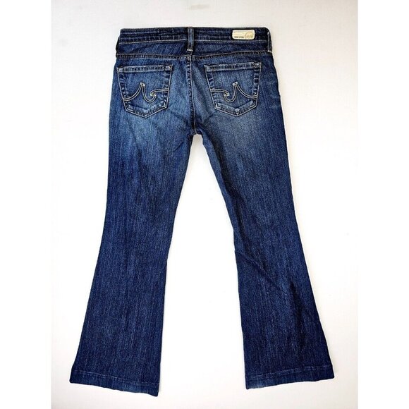 AG Adriano Goldschmied Size 25X31 Women's Belle Flare Blue Denim 5 Pocket Jeans - Picture 1 of 12